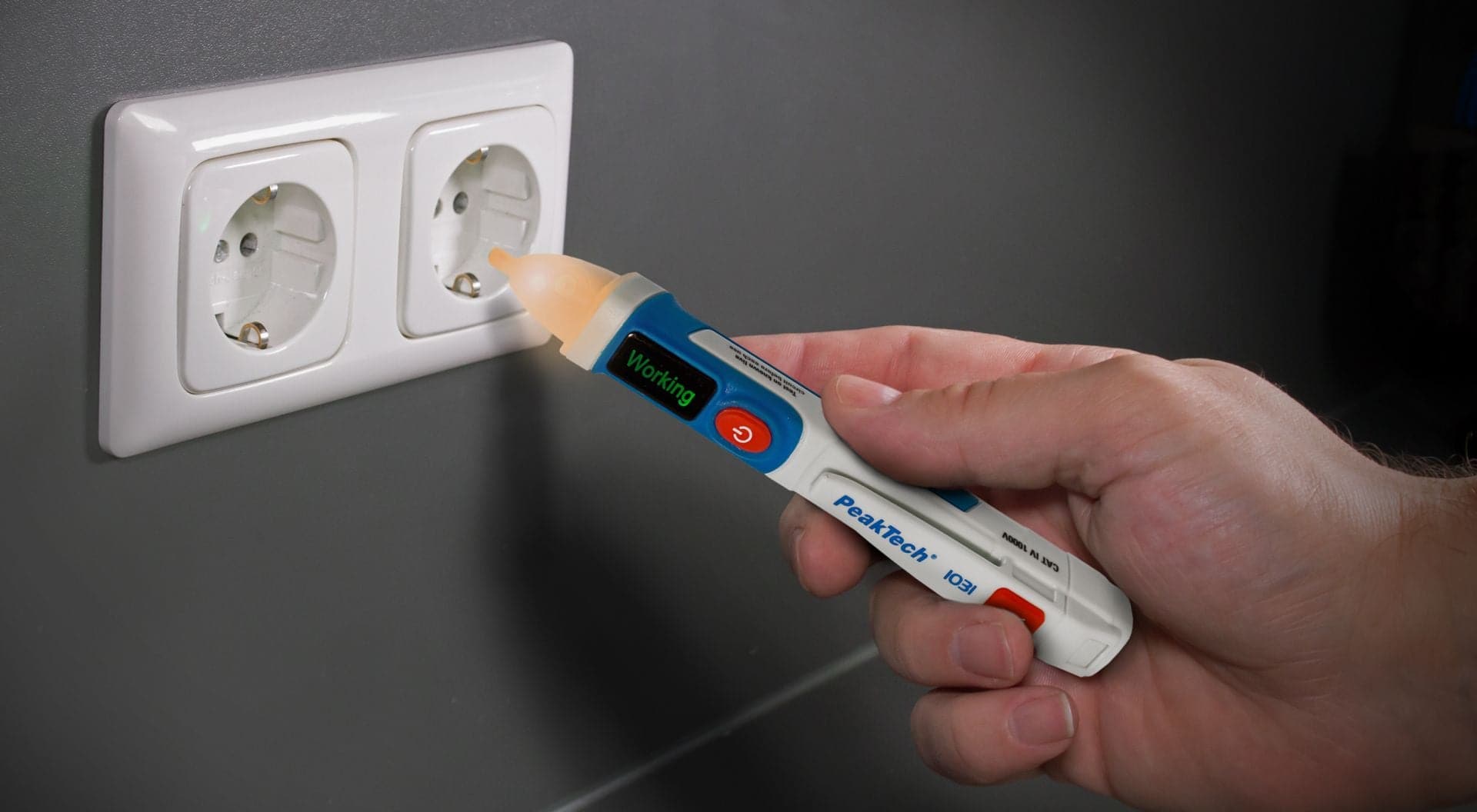 P 1031 - Wechselspannungsprüfer 50 - 1000 V AC mit Vibration - MELTEC GmbH