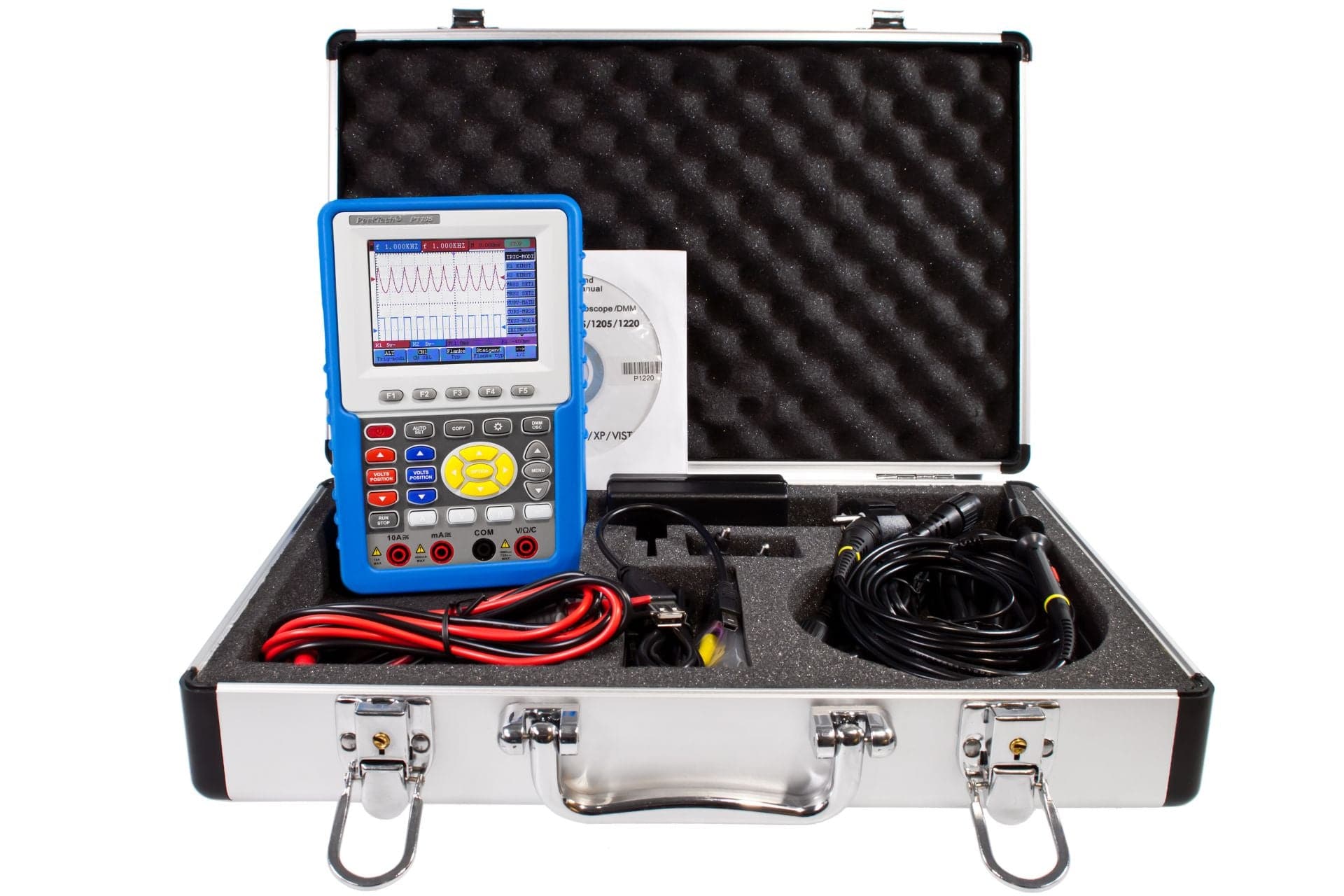 P 1195» 100 MHz / 2 CH Hand-Oszilloskop mit Digitalmultimeter - MELTEC GmbH