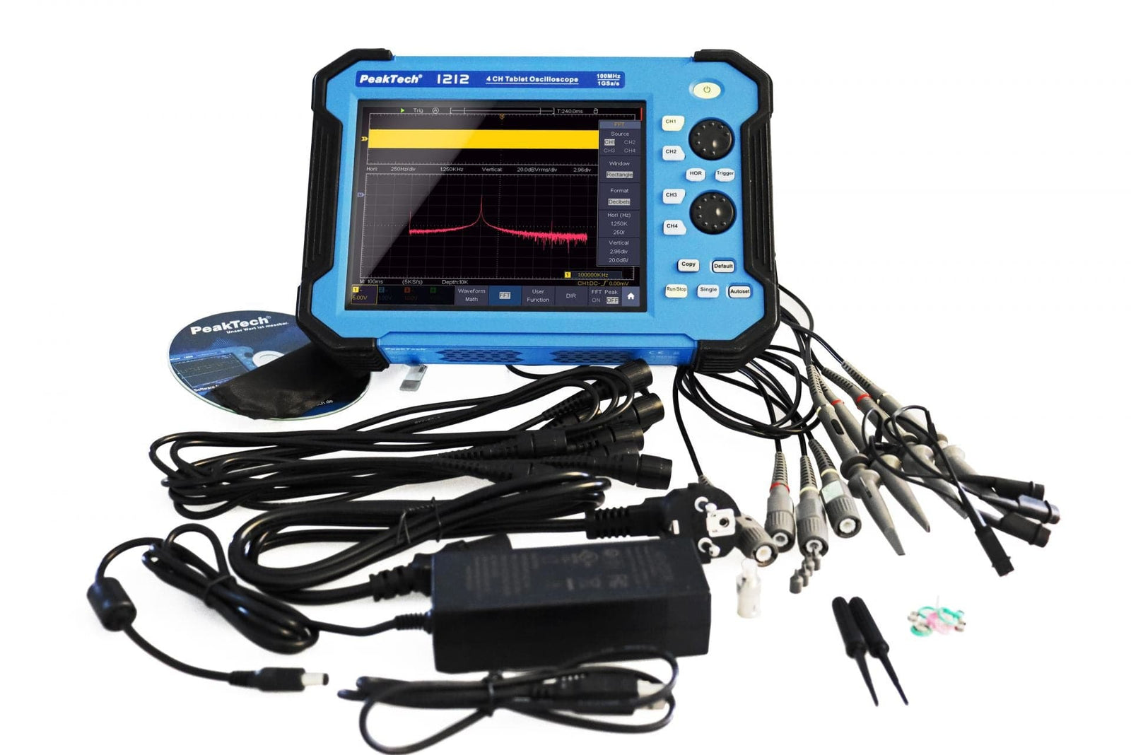P 1212 - 100 MHz / 4 CH, 1 GS/s Tablet-Oszilloskop - MELTEC GmbH