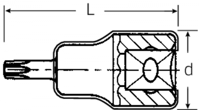 3/8" VDE-Schraubendrehereinsätze TORX® Nr. 12174 VDE - MELTEC GmbH
