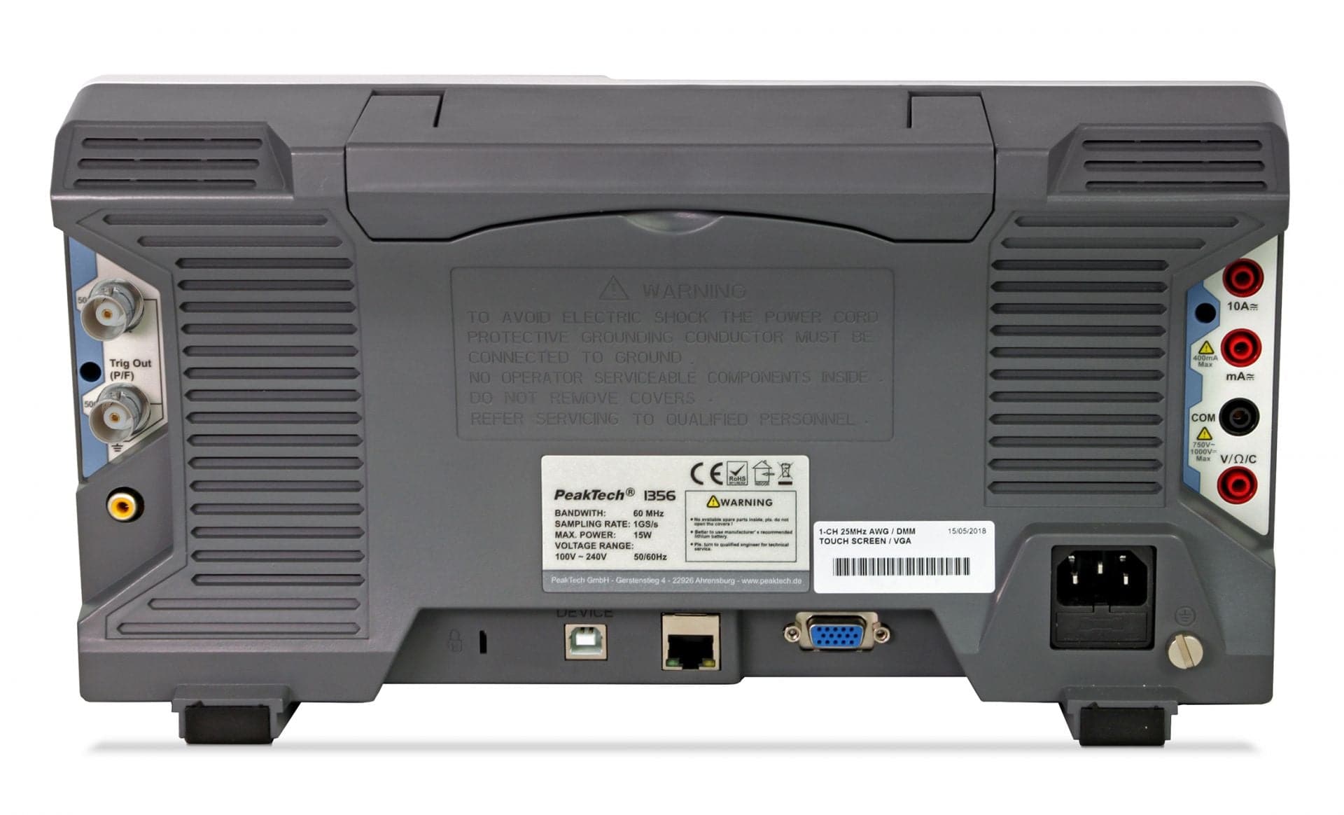 P 1356 - 60 MHz / 2 CH ~ 1 GS/s ~ Digital Speicheroszilloskop mit USB - MELTEC GmbH