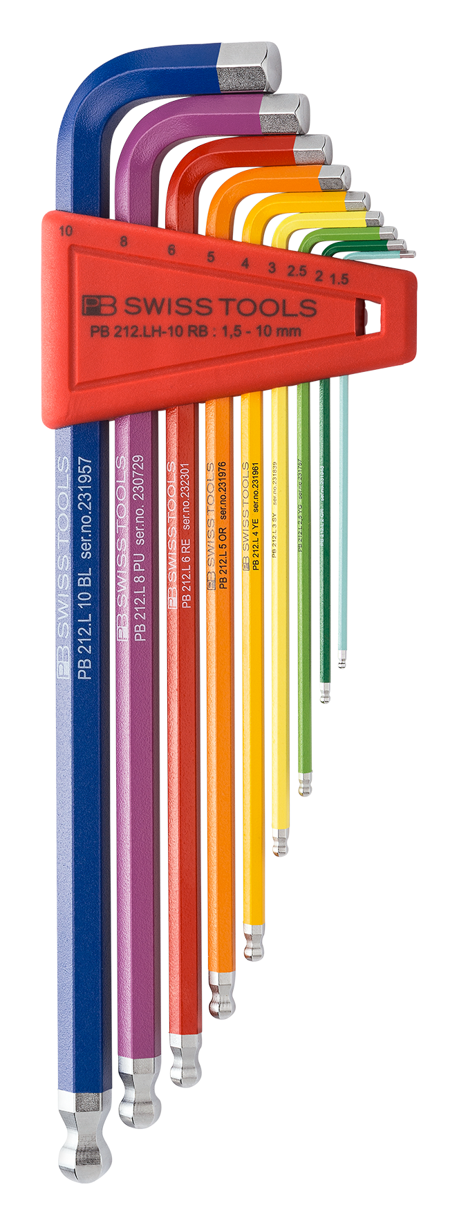 Winkelschraubenzieherset PB 212 bis Gr. 10 - MELTEC GmbH
