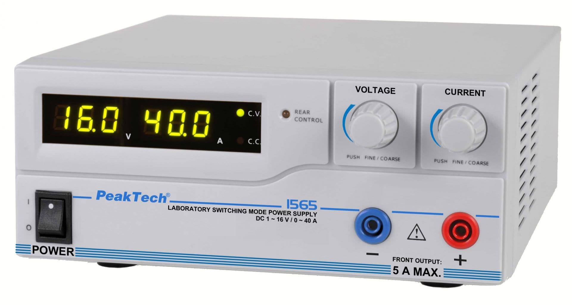 P 1565 - Labornetzteil DC 1 - 16V/0 - 40A & USB - MELTEC GmbH