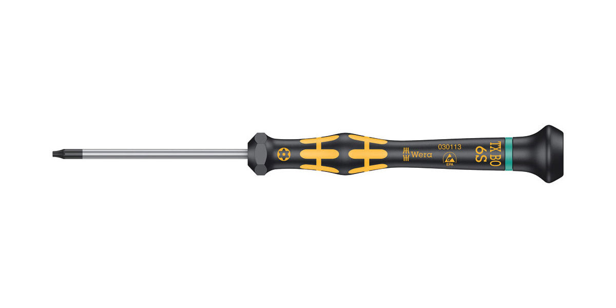 1567 TORX® BO ESD Kraftform Micro Schraubendreher mit Bohrung im TORX® Profil - MELTEC GmbH