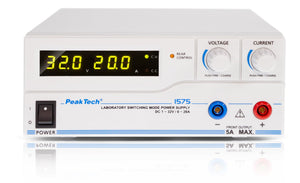 P 1575 - Labornetzteil DC 1 - 32V / 0 - 20A & USB - MELTEC GmbH