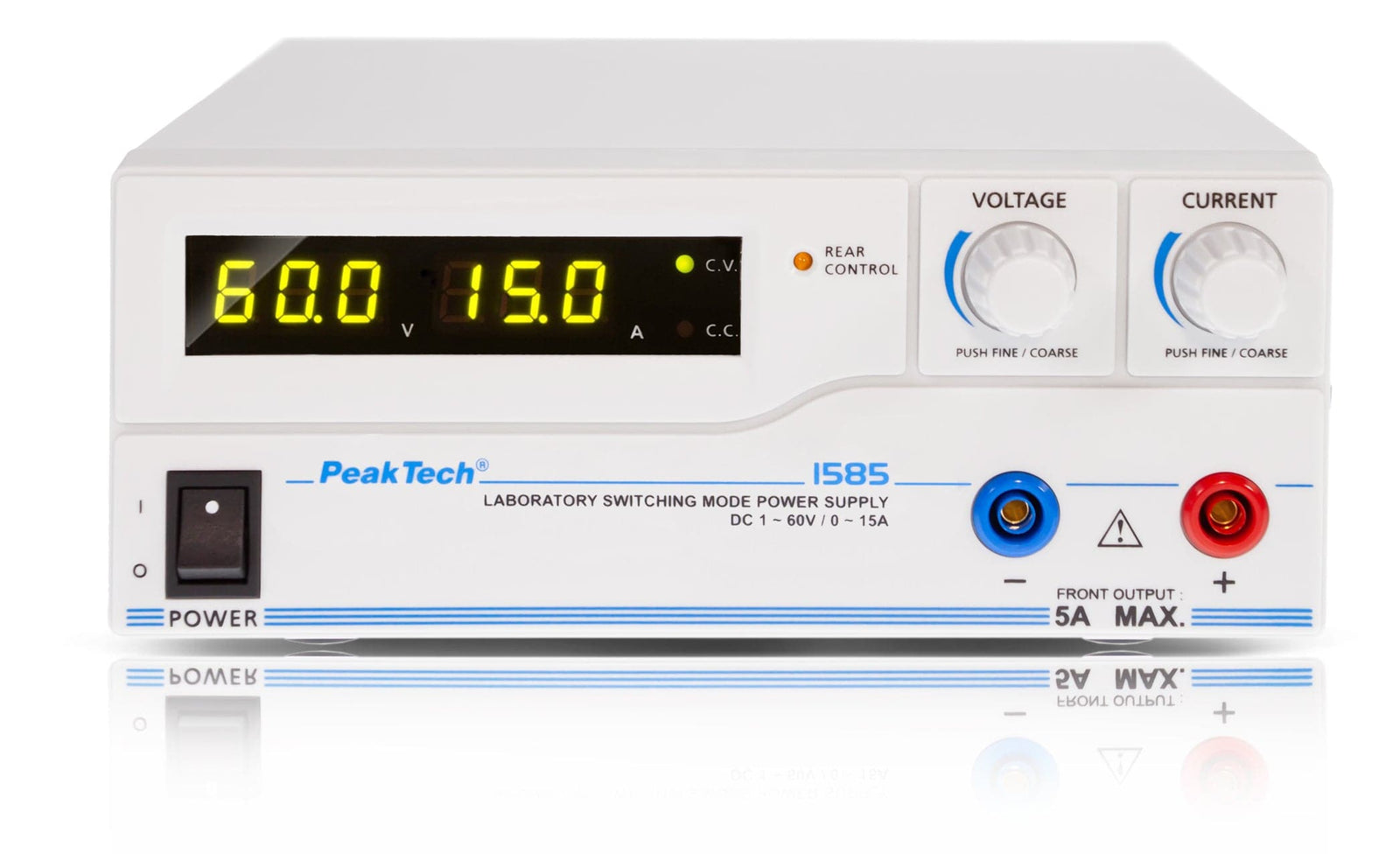 P 1585 - Labornetzteil DC 1 - 60V / 0 - 15A & USB - MELTEC GmbH