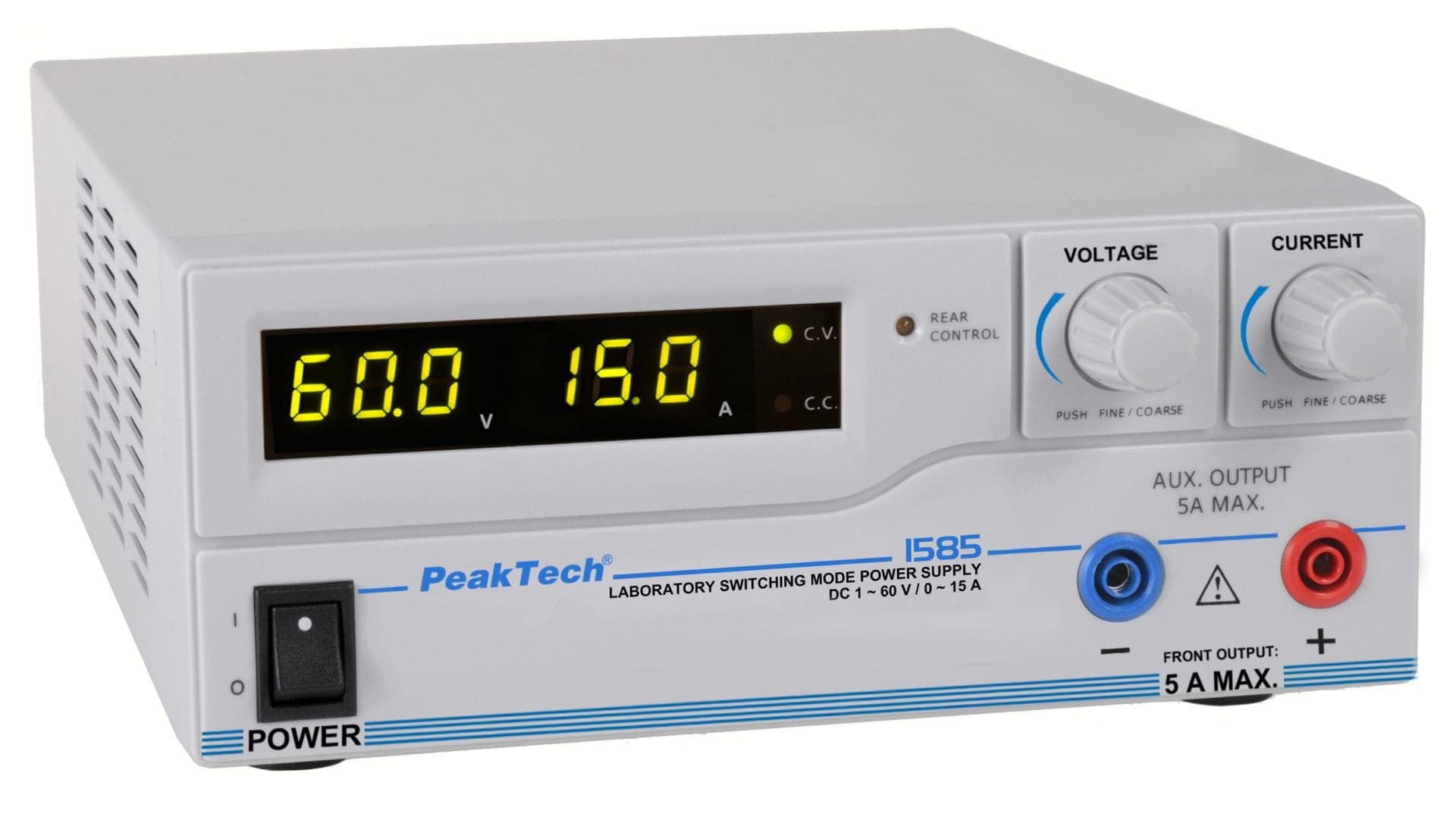 P 1585 - Labornetzteil DC 1 - 60V / 0 - 15A & USB - MELTEC GmbH