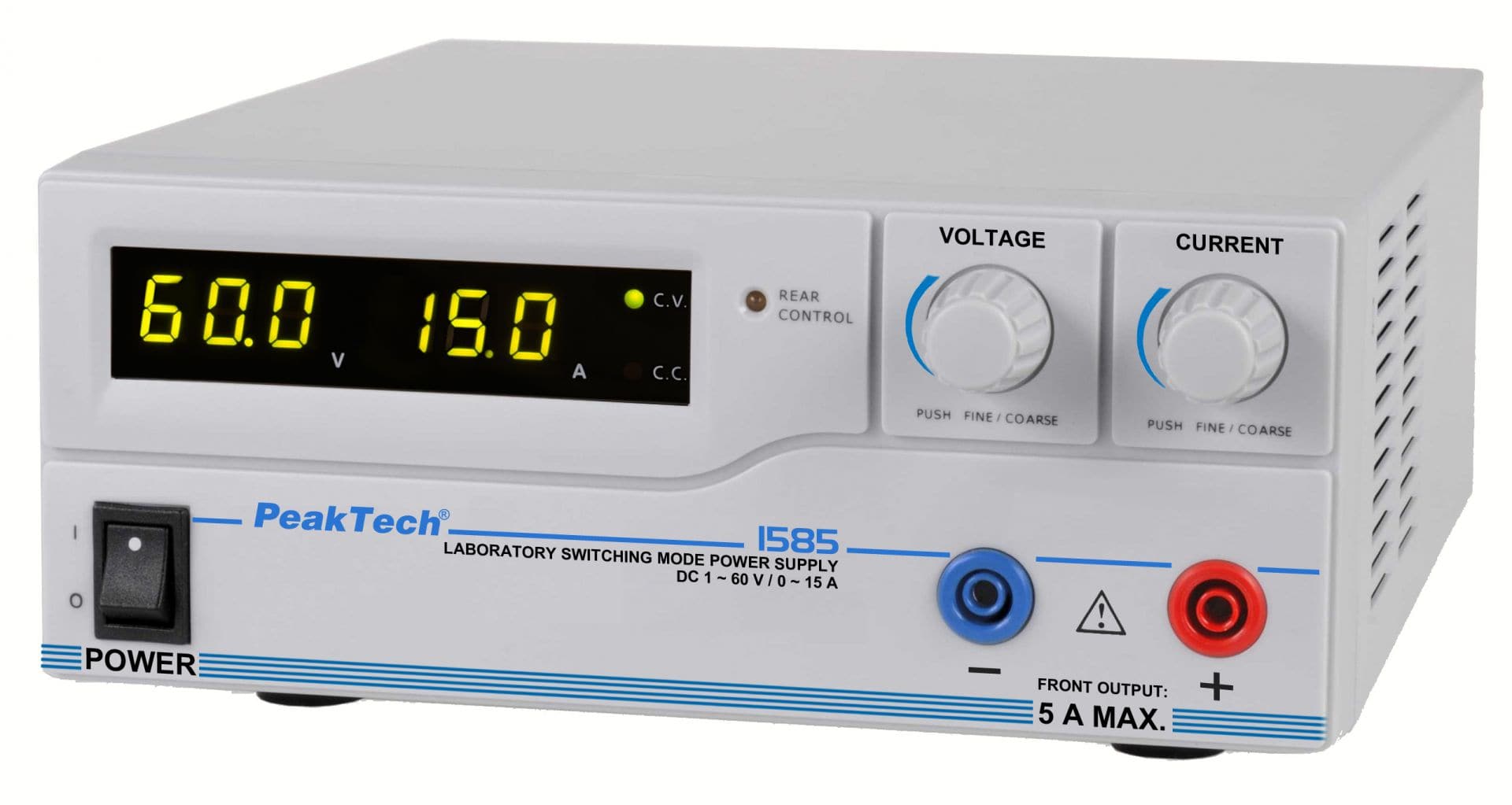 P 1585 - Labornetzteil DC 1 - 60V / 0 - 15A & USB - MELTEC GmbH