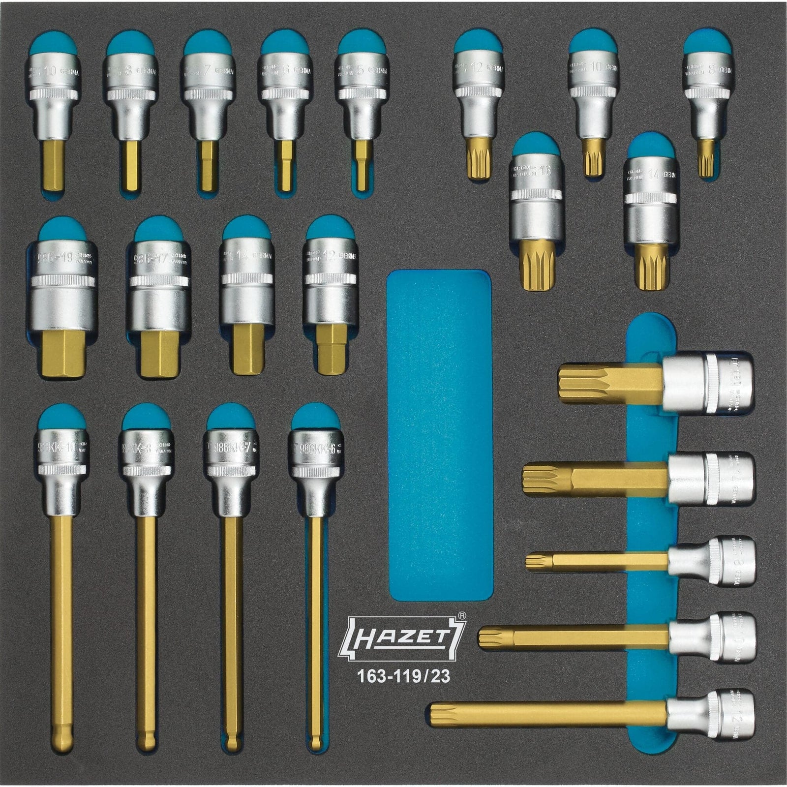 Schraubendreher-Steckschlüsseleinsatz Satz Vierkant 12,5 mm (1/2 Zoll) - MELTEC GmbH