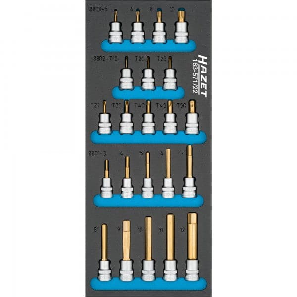 Schraubendreher-Steckschlüsseleinsatz Satz Vierkant 10 mm (3/8 Zoll) - MELTEC GmbH