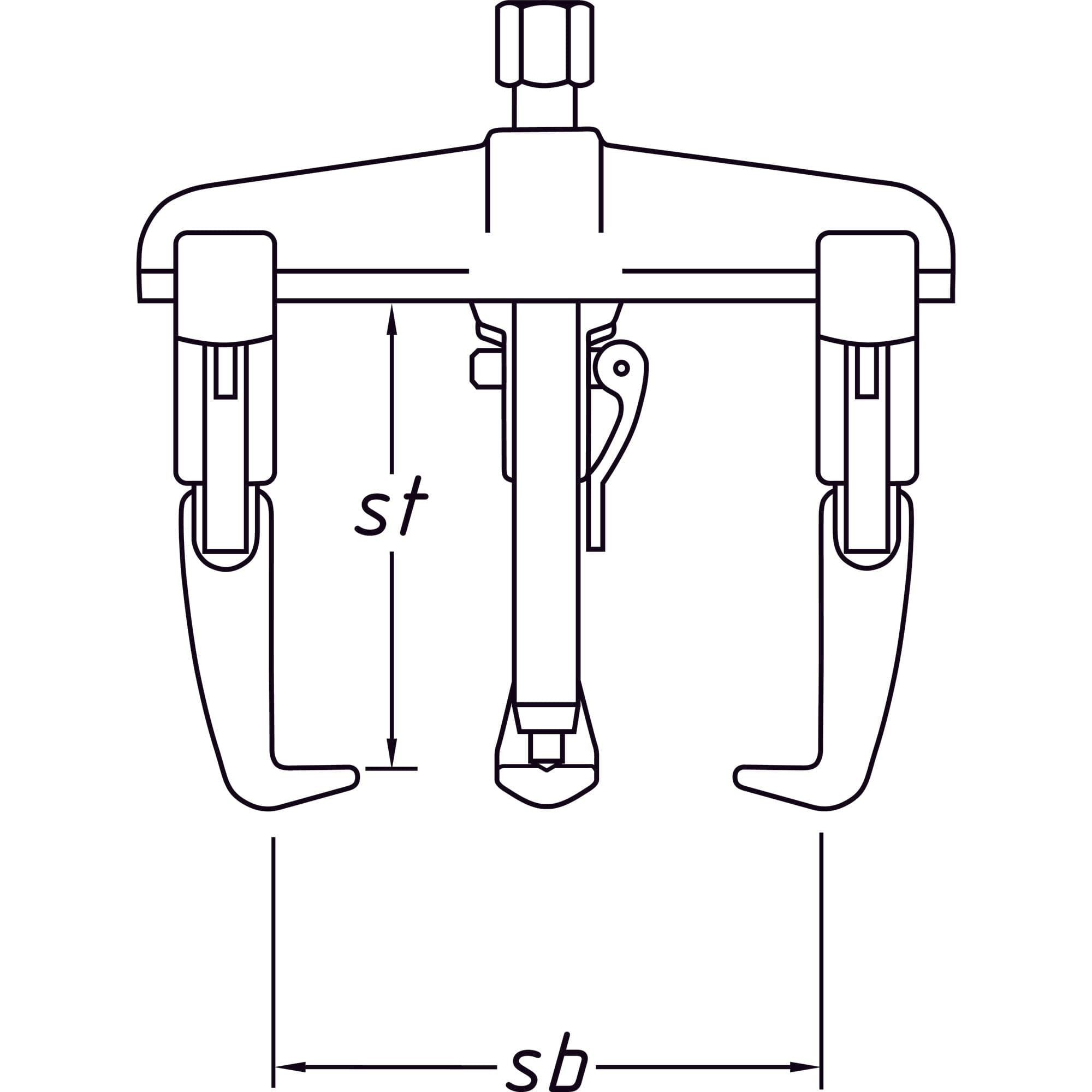 Schnellspann-Abzieher ∙ 3-armig - MELTEC GmbH