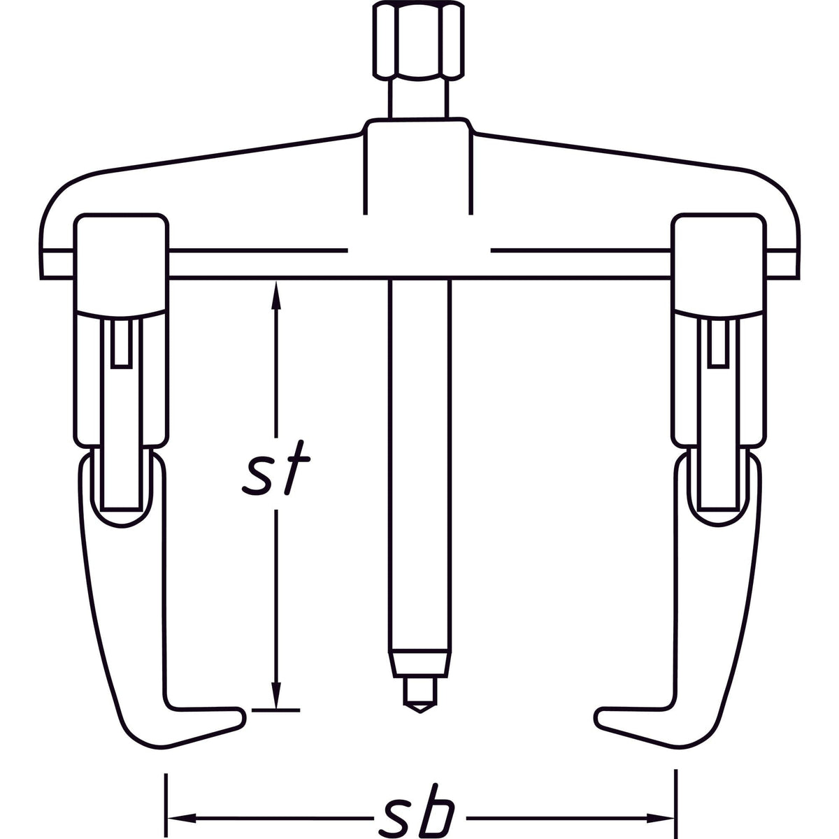 Schnellspann-Abzieher ∙ 2-armig - MELTEC GmbH