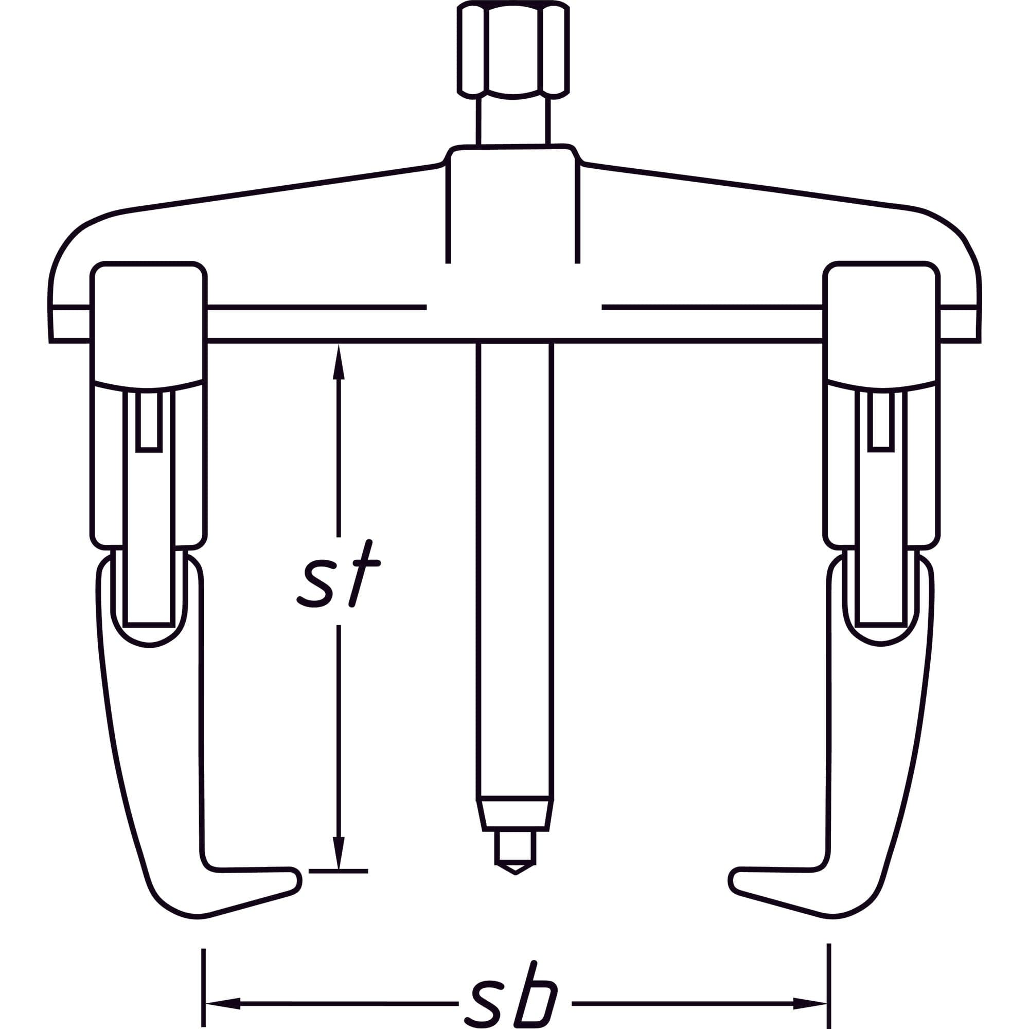 Schnellspann-Abzieher ∙ 2-armig - MELTEC GmbH
