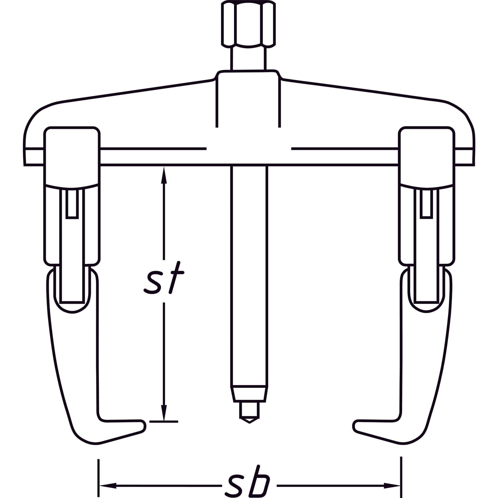 Schnellspann-Abzieher - 2-armig - MELTEC GmbH