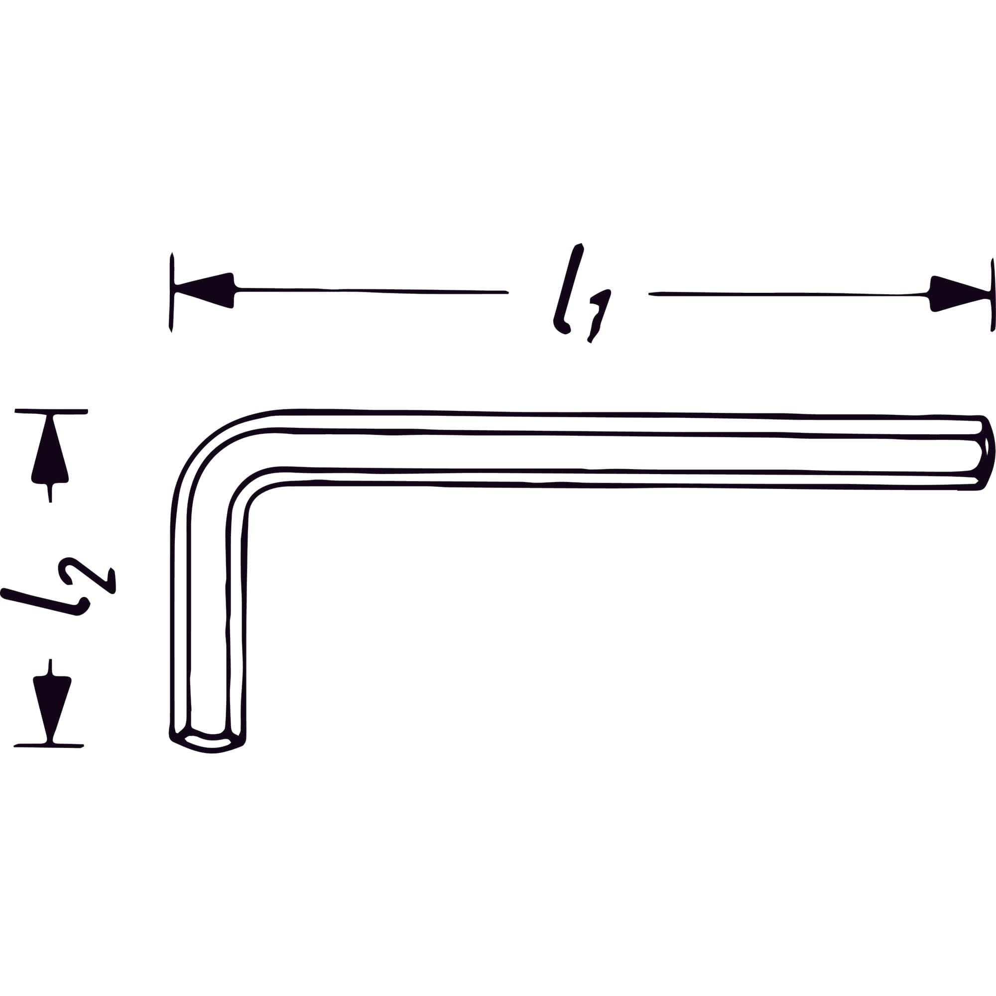 WinkelschraubendreherInnen-Sechskant Profil ∙ 2.5 mm - MELTEC GmbH