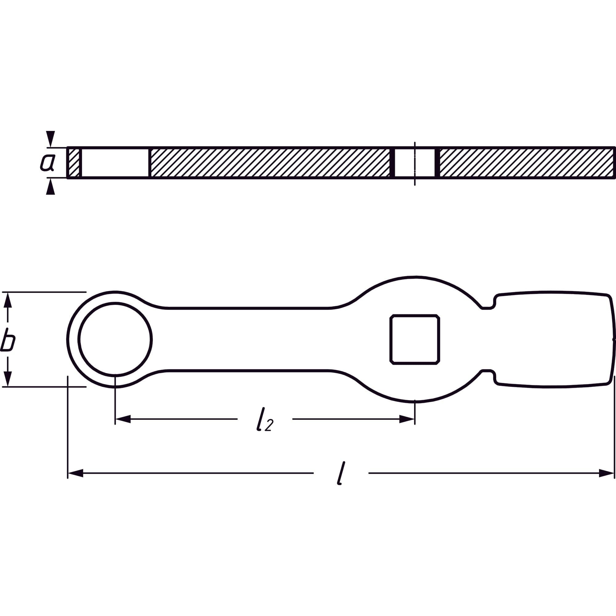 Schlag-Ringschlüssel ∙ Doppelsechskant ∙ mit 2 Schlagflächen Vierkant 20 mm (3/4 Zoll) - MELTEC GmbH
