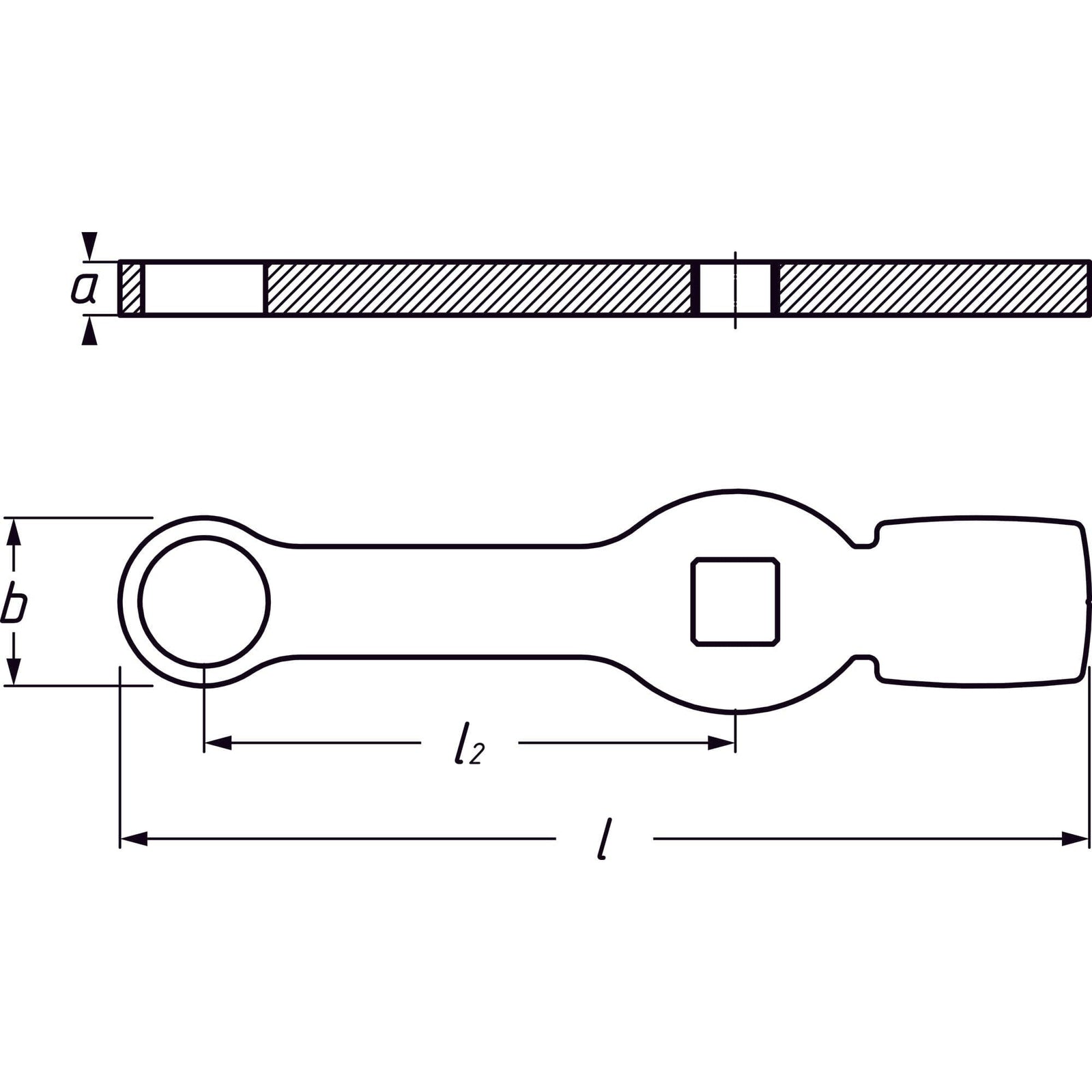 Schlag-Ringschlüssel ∙ Doppelsechskant ∙ mit 2 Schlagflächen Vierkant 20 mm (3/4 Zoll) - MELTEC GmbH