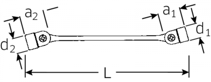 Doppelgelenkschlüssel Nr. 29 -Doppelsechskant - MELTEC GmbH