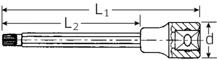 1/2" Innenvielzahnschraubendrehereinsätze 3054X - MELTEC GmbH