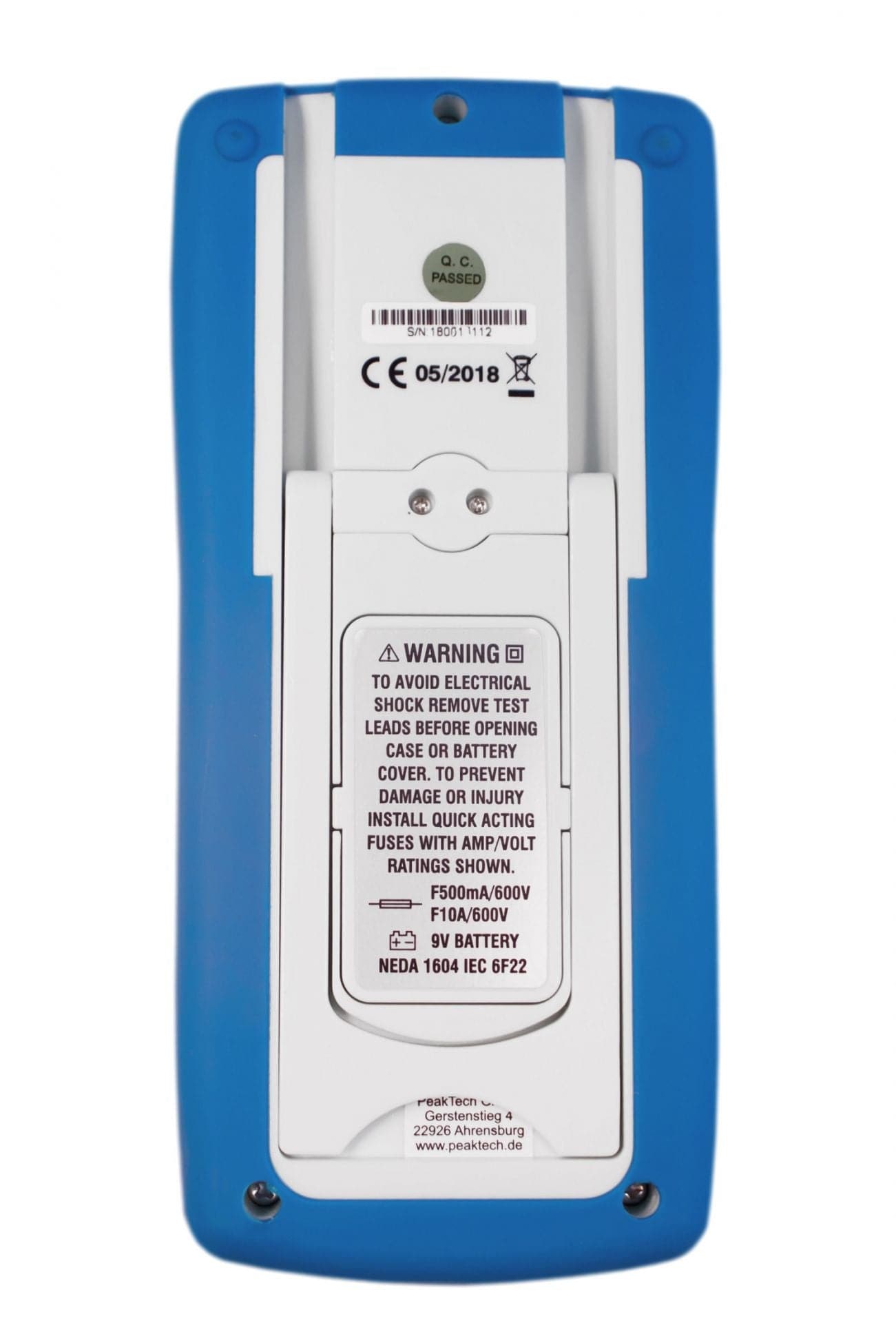 P 3340 - Digitalmultimeter ~ 4.000 Counts ~ 600V AC/DC ~ 10A AC/DC - Auto-Range - MELTEC GmbH