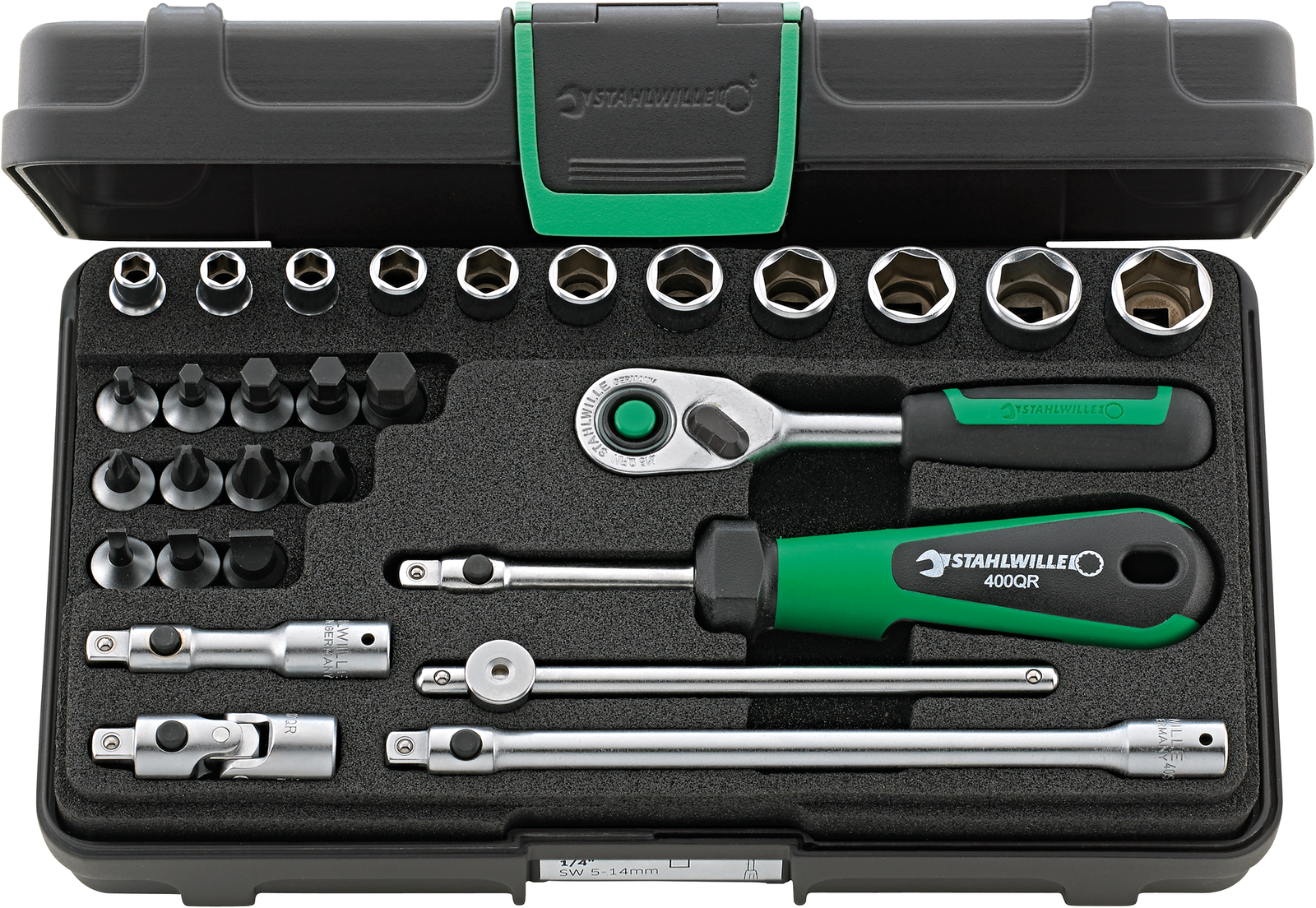 Steckschlüssel-Garnitur 1/4" Nr. 40/23/6QR - MELTEC GmbH
