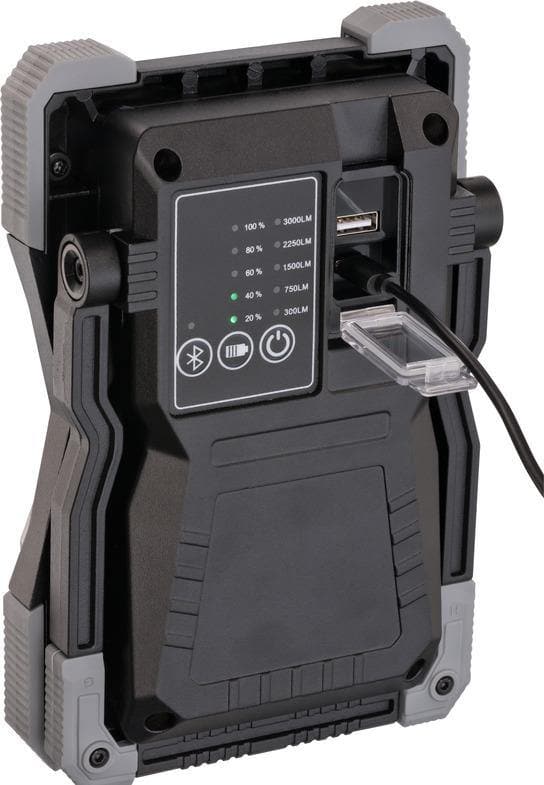 Mobiler LED Akku Strahler RUFUS - Sound - MELTEC GmbH