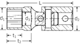 Gelenk-Steckschlüsseleinsätze Nr. 402aSP - MELTEC GmbH