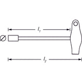 Steckschlüssel ∙ mit T-Griff Außen-Sechskant Profil ∙ 13 mm - MELTEC GmbH