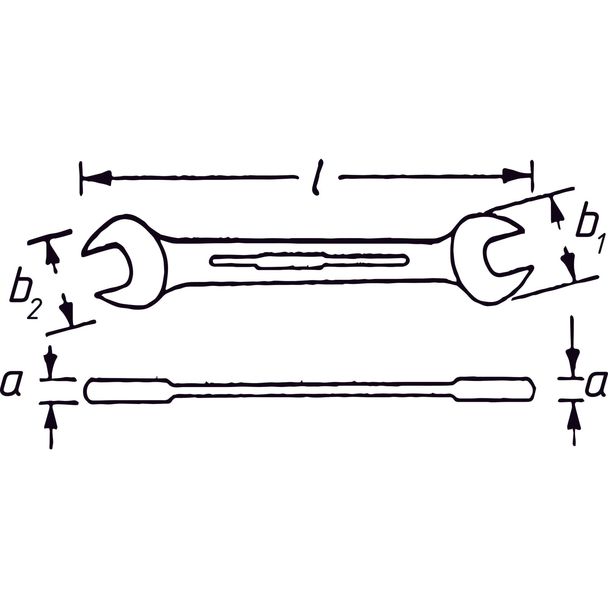 Doppel-Maulschlüssel 5⁄16 x 3⁄8 ″ - MELTEC GmbH