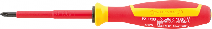 VDE-Kreuzschlitzschraubendreher PZ Nr. 4670 VDE - MELTEC GmbH