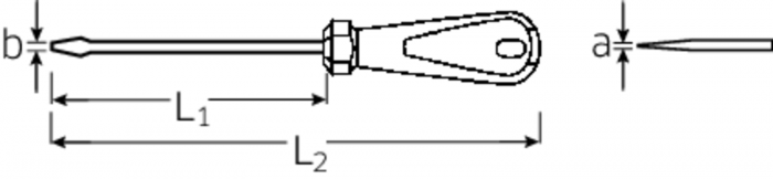 Slotted screwdriver 3K DRALL® No. 4820 - MELTEC GmbH