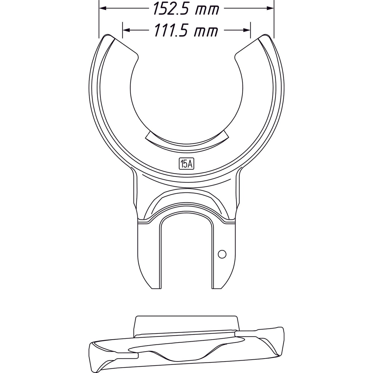 Spannplatte 111.5 – 152.5 - MELTEC GmbH