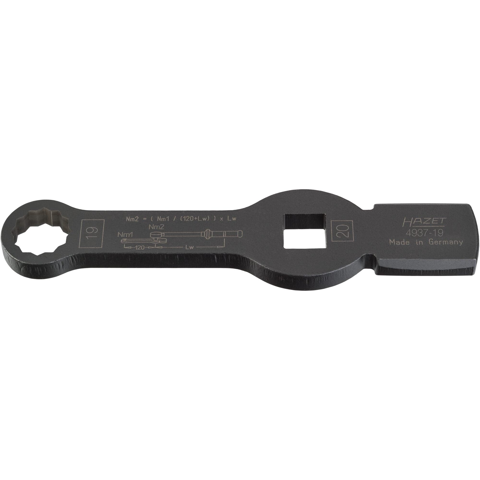 Schlag-Ringschlüssel ∙ Doppelsechskant ∙ mit 2 Schlagflächen Vierkant 20 mm (3/4 Zoll) - MELTEC GmbH