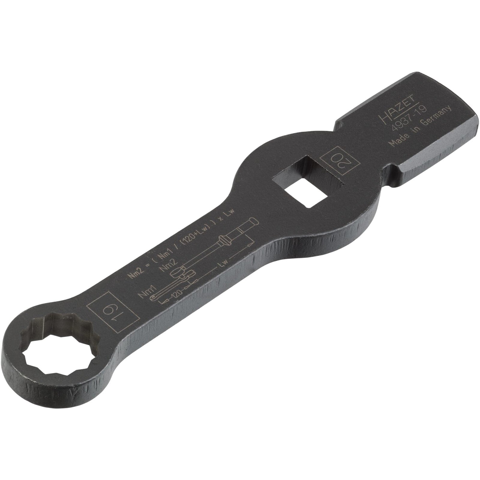Schlag-Ringschlüssel ∙ Doppelsechskant ∙ mit 2 Schlagflächen Vierkant 20 mm (3/4 Zoll) - MELTEC GmbH