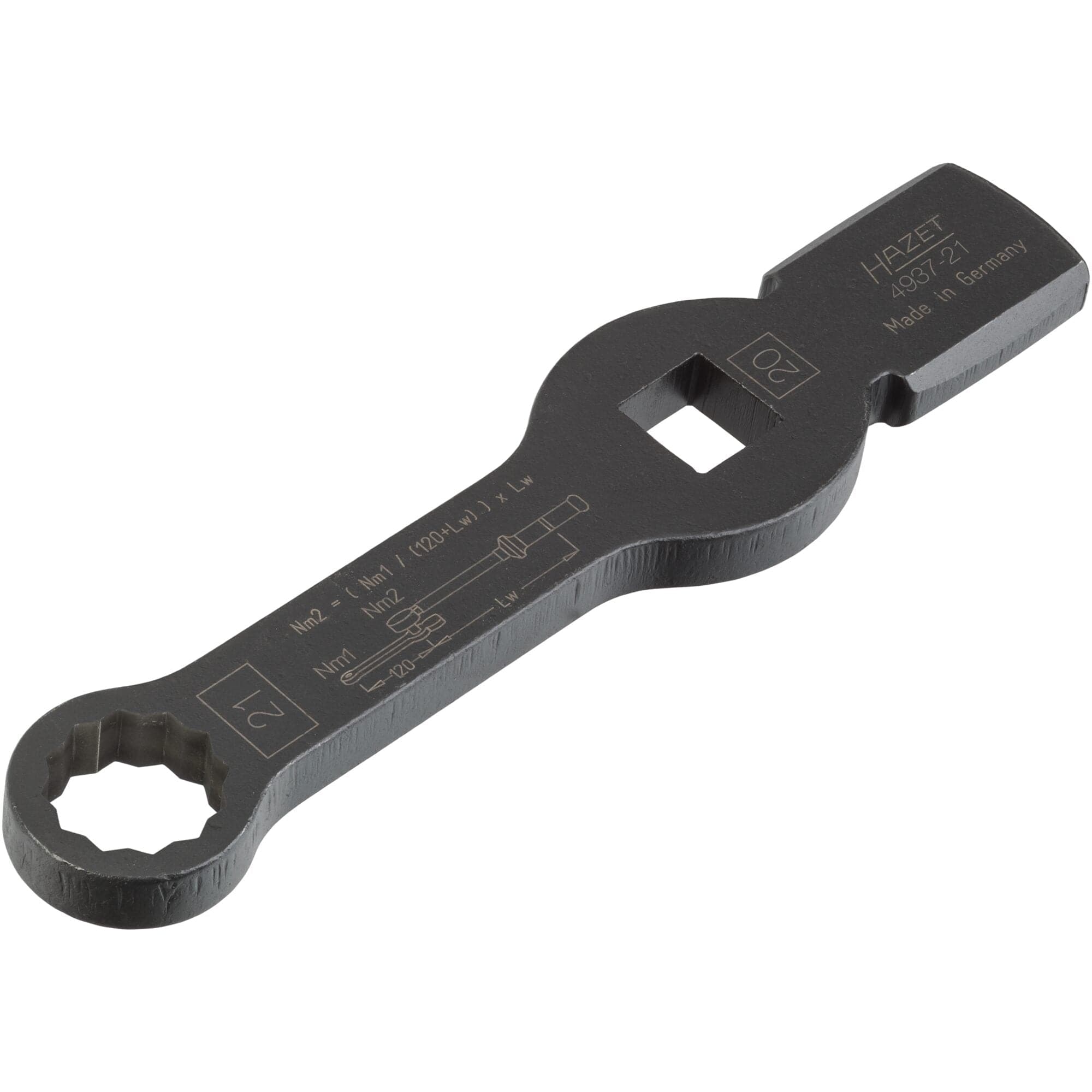 Schlag-Ringschlüssel ∙ Doppelsechskant ∙ mit 2 Schlagflächen Vierkant 20 mm (3/4 Zoll) - MELTEC GmbH