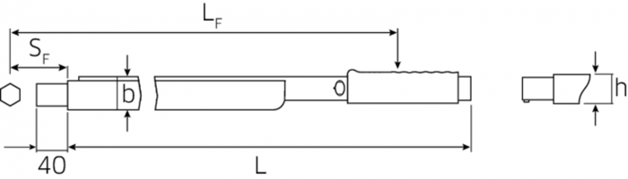 Drehmomentschlüssel Service MANOSKOP® mit Aufnahme für Aufsteckwerkzeuge Nr. 730/80 - MELTEC GmbH