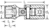 Gelenk-Steckschlüsseleinsätze Nr. 53 - MELTEC GmbH