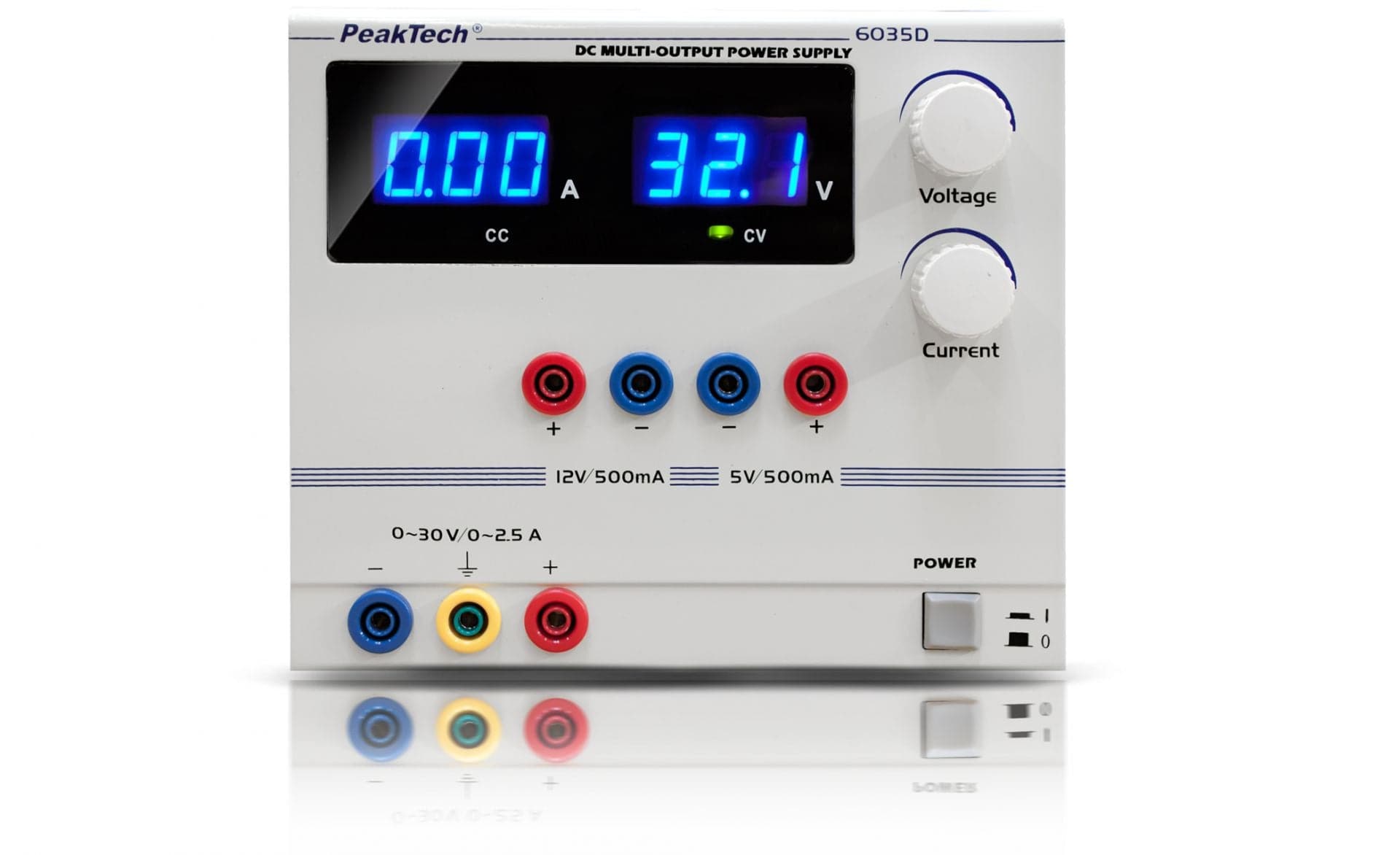 P 6035 D - DC Linear Labornetzgerät ~ 0 - 30 V / 0 - 2,5 A ~ mit LCD-Anzeige - MELTEC GmbH