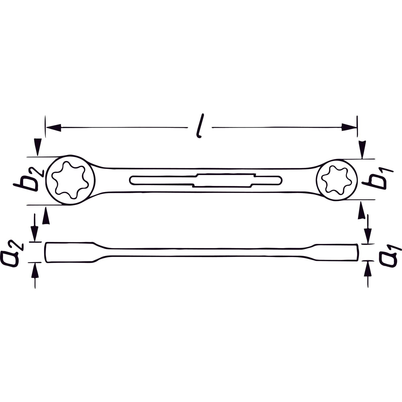 Doppel-Ringschlüssel TORX® E10, E12 - MELTEC GmbH