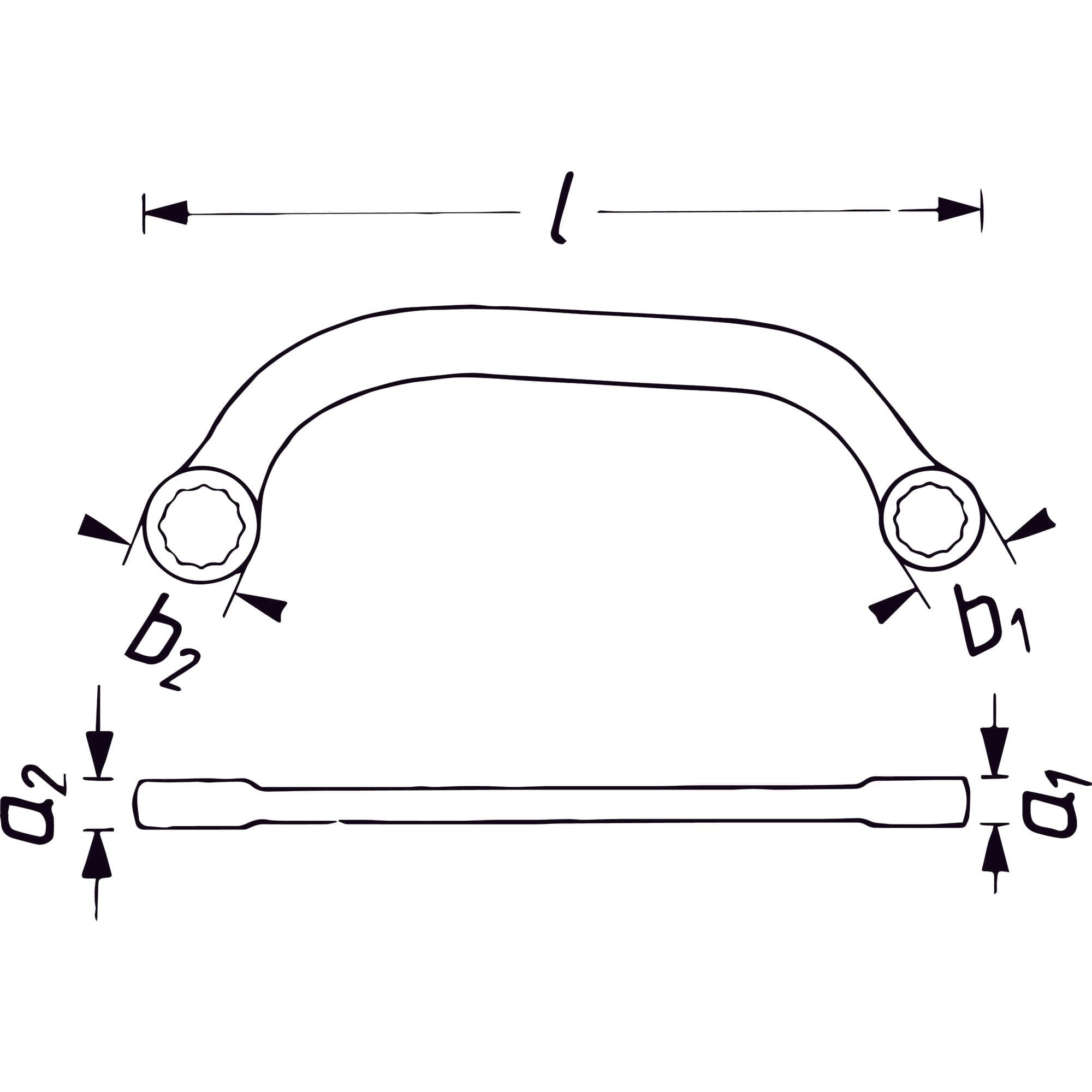 Turbolader-Schlüssel ∙ Doppelsechskant Außen-Doppel-Sechskant Profil ∙ 10 x 12 mm - MELTEC GmbH