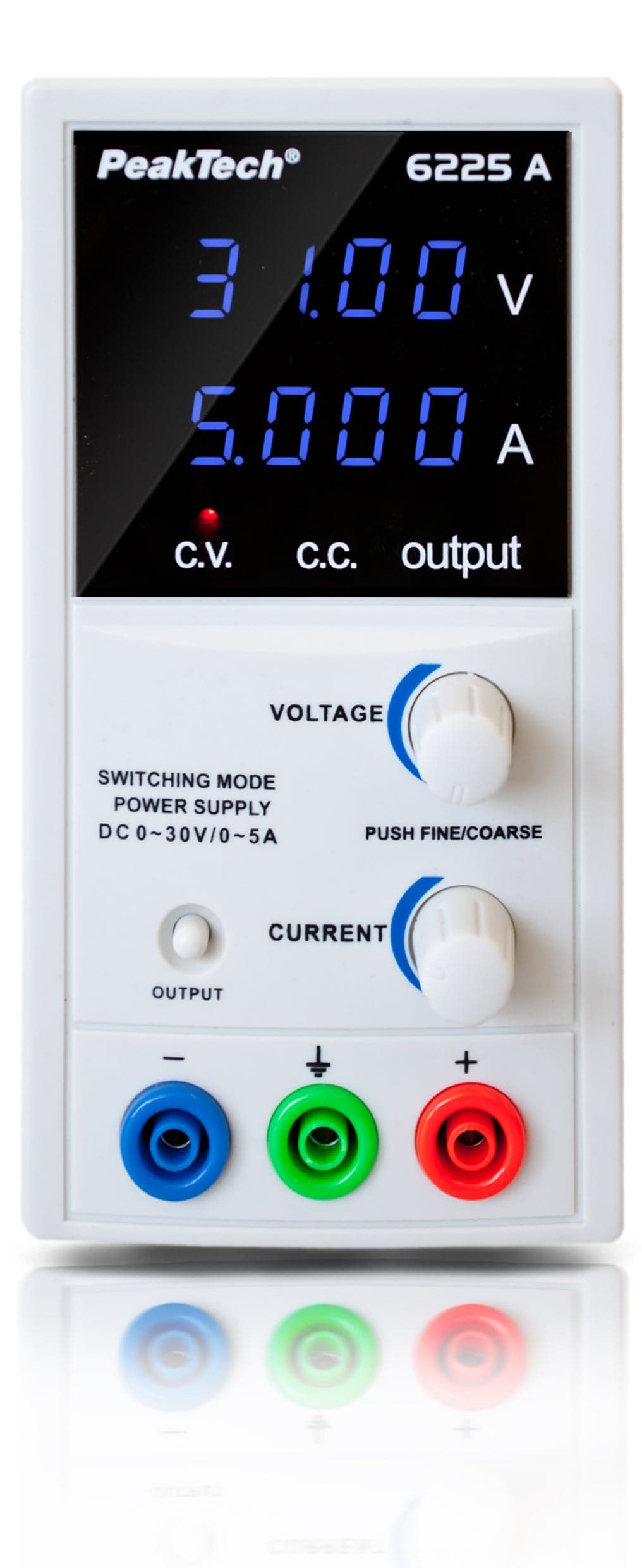 P 6225 A - Digitales Netzteil DC 0 - 30 V/0 - 5 A - MELTEC GmbH