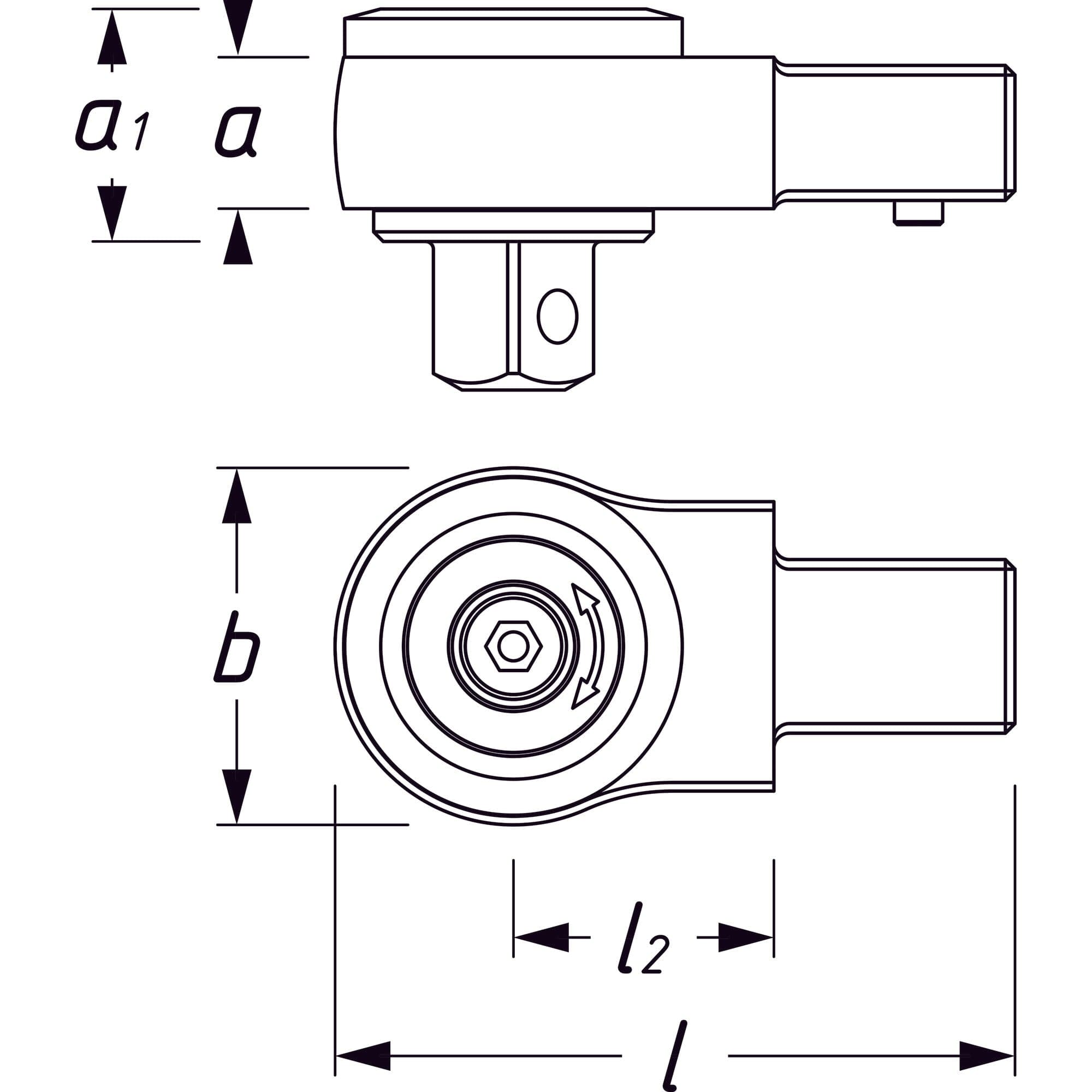 Einsteck-Umschaltknarre 14.5mm - MELTEC GmbH