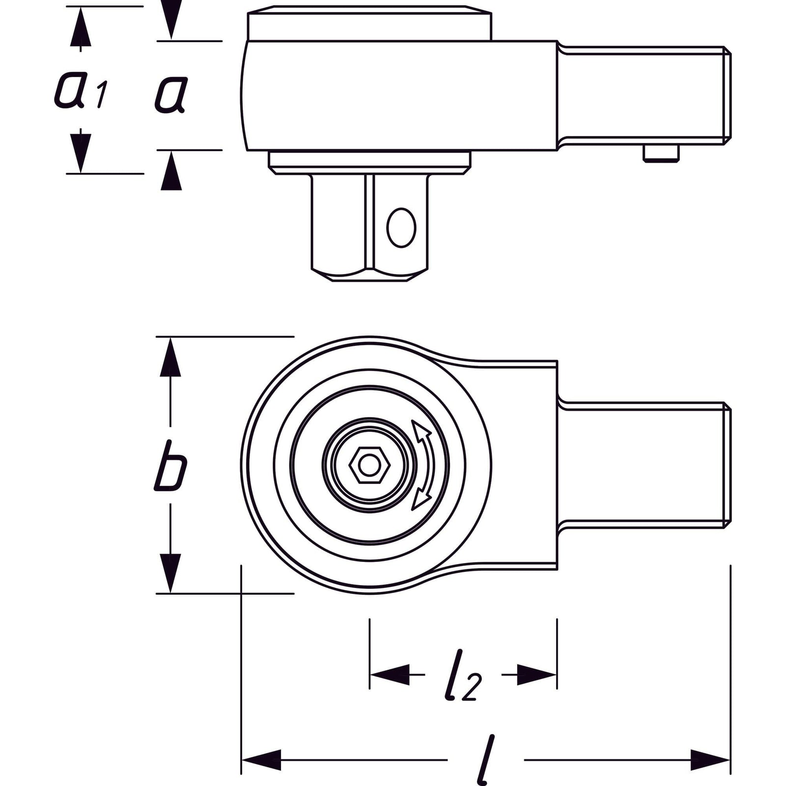 Einsteck-Umschaltknarre 15.7mm - MELTEC GmbH