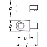 Durchsteck-VierkantVierkant 10 mm (3/8 Zoll) - MELTEC GmbH