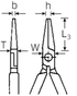 Flachzange, lang, mit Schneide Nr. 6509 - MELTEC GmbH