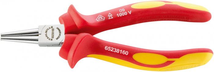 VDE-Rundzangen, kurz Nr. 6523 VDE verchromt - MELTEC GmbH