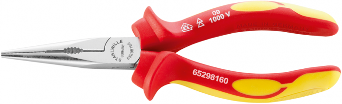VDE-Flachrundzangen mit Schneide, gerade Nr. 6529 VDE - MELTEC GmbH