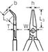VDE-Flachrundzange mit Schneide, gewinkelt Nr. 6530 VDE Verchromt - MELTEC GmbH