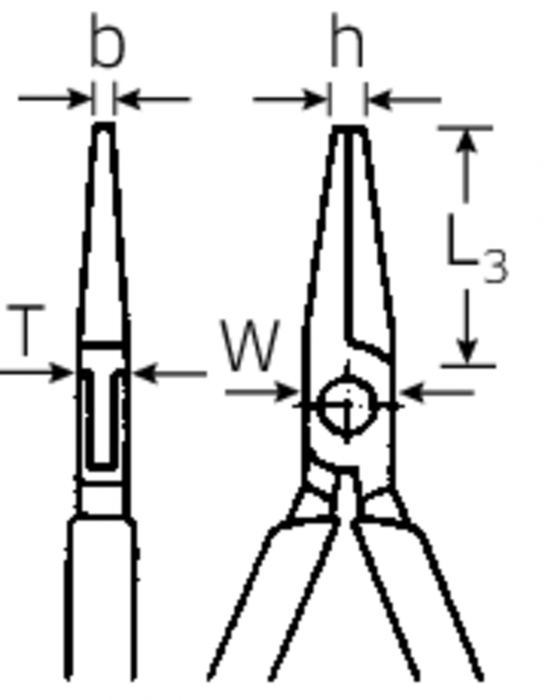 Mechaniker-Flachrundzange Nr. 6531 - MELTEC GmbH