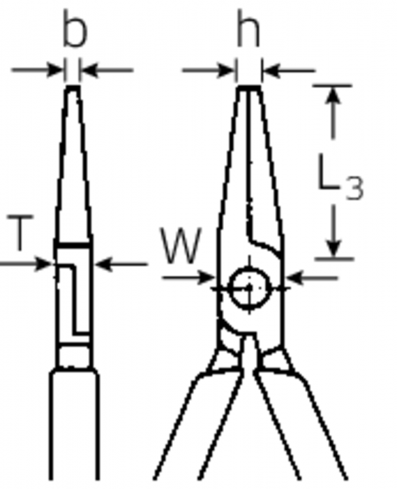 VDE-Mechaniker-Flachrundzangen Nr. 6533 VDE - MELTEC GmbH